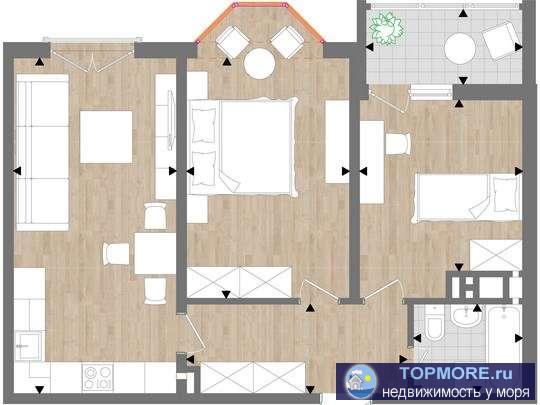 Продается 2х комнатная квартира с РЕМОНТОМ s-61,52 кв.м.  расположенную на 8 – этаже 18 этажного монолитного дома... - 14