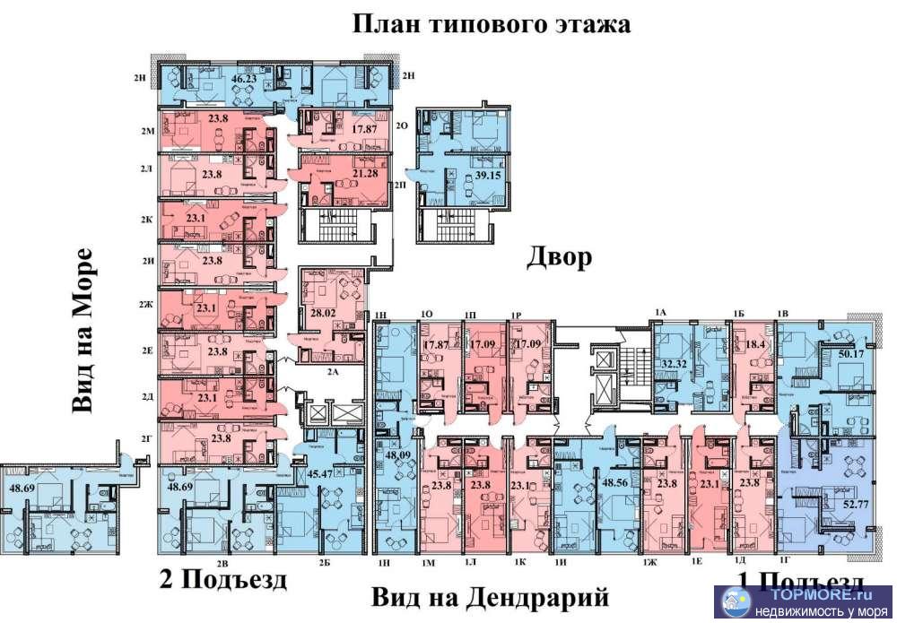 Квартира на Светлане в строящемся доме бизнес-класса ЖК Метрополь.  ЖК Метрополь - это идеальное место для тех, кто... - 1
