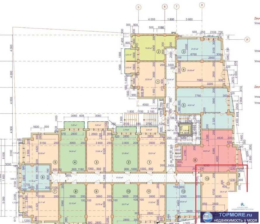 Продажа / Квартиры, Сочи, Бабушкина улица, 2 300 000 р. Квартира в доме комфорт-класса. Дом сдан. Статус-квартира. В доме лифт, своя огороженная территория, парковка, зона... - 2