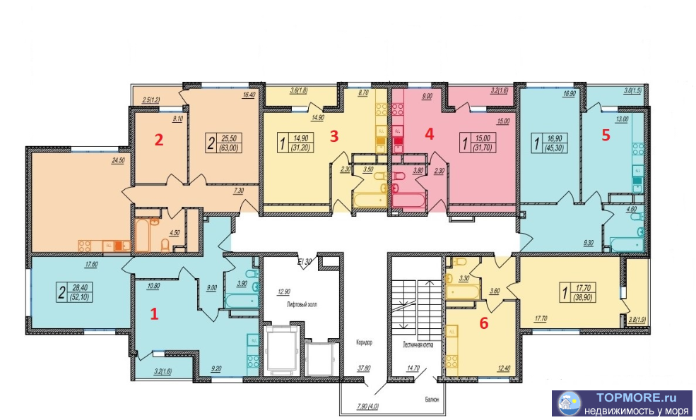 Продается Реальная квартира от подрядчика, поэтому цена(190тр/м2) дешевле. Выгода на этой квартире более миллиона!...