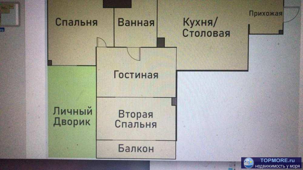 Лот № 134921. Продается просторная светлая квартира в самом центре Сочи. Новый ремонт в светлых тонах сделан с... - 2