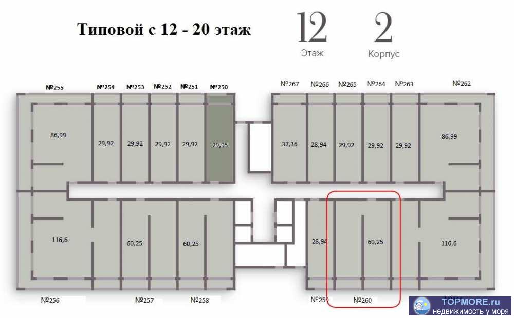 Продам квартиру в строящемся современном жилом комплексе бизнес-класса. Один из лучших жилых комплексов в г.Сочи,...