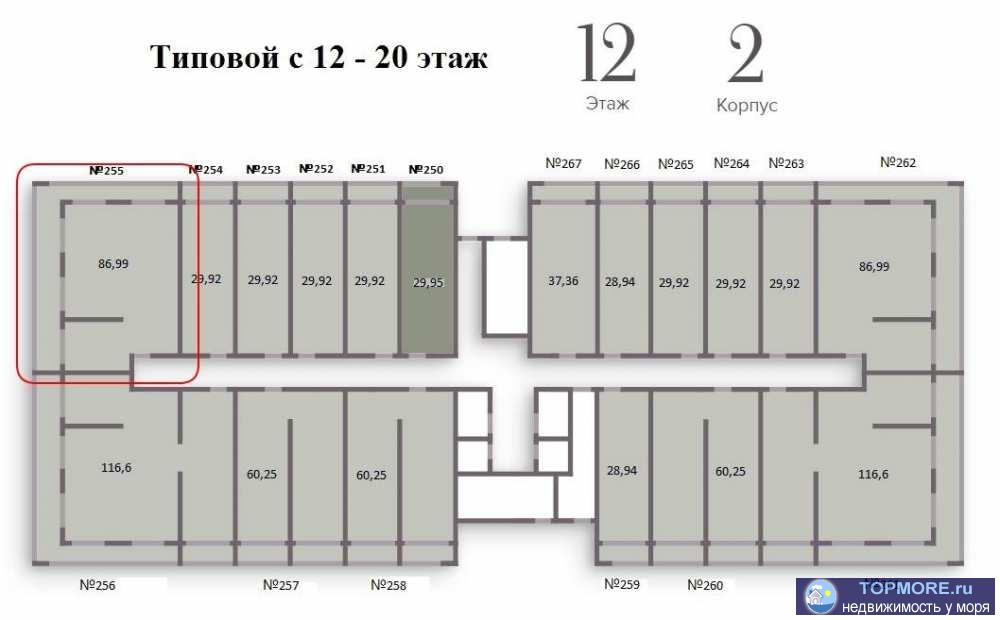 Продам квартиру в строящемся современном жилом комплексе бизнес-класса. Один из лучших жилых комплексов в г.Сочи,...