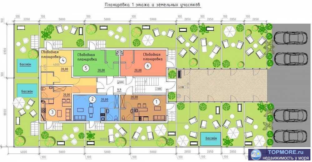 Продаю квартиру в доме класса Комфорт с бассейном,детской площадкой и зоной барбекю. Закрытая благоустроенная... - 2