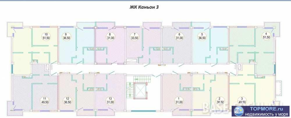 Акция! Продаётся квартира 29 м2 в жк Каньон 3, на 1 этаже в подарок терасса в 8 м2 на которой можно сделать хорошую... - 1