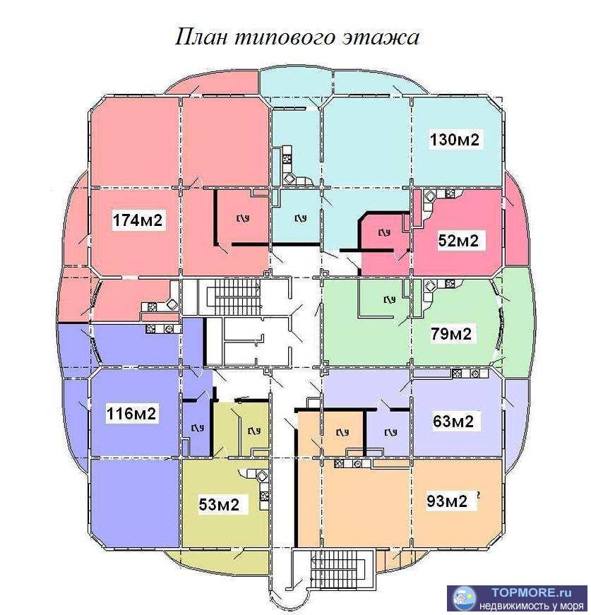 Продажа / Квартиры, Сочи, Первомайская улица, 25 000 000 р. Продается видовая квартира с авторской отделкой в доме бизнес-класса в центре Сочи. Полная комплектация мебелью,... - 1