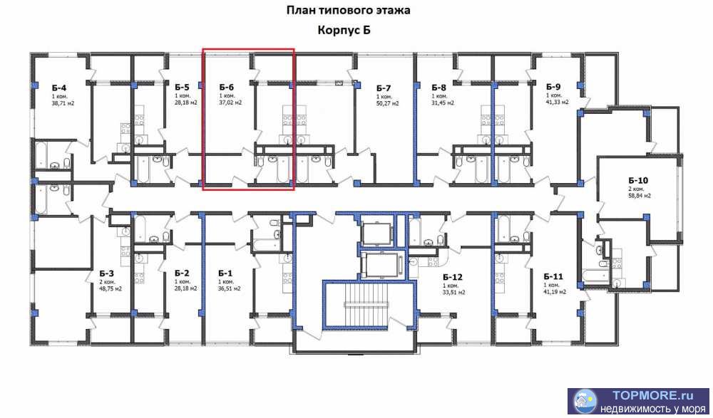 Продаётся 1-комнатная квартира бизнес-класса без отделки в новом жилом комплексе «Южный парк» (Центральный район...