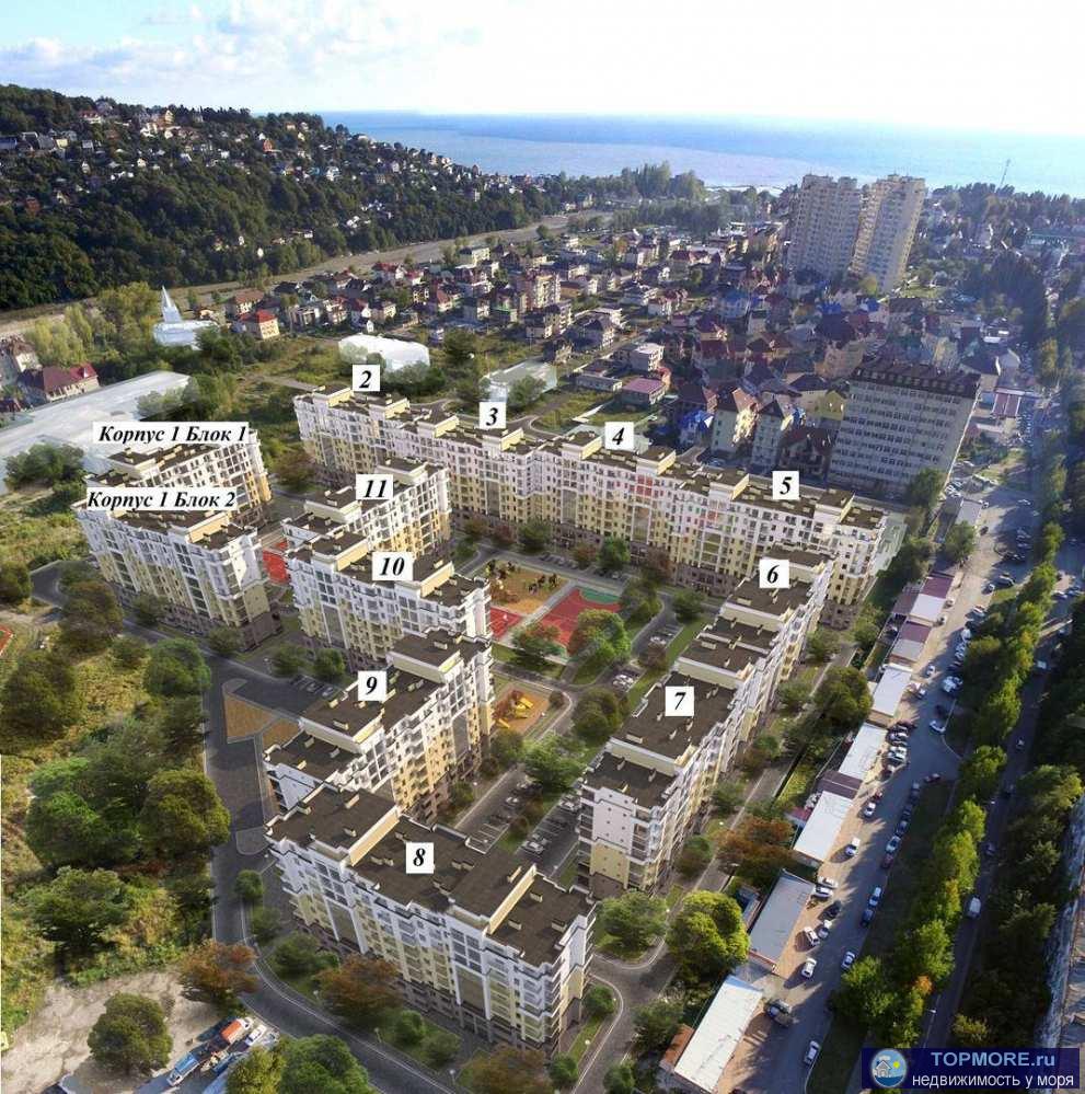 Продаётся квартира студия 22,3 кв.м. в жк Семейный 5 корпус, черновая отделка. Современный жилой комплекс комфорт...