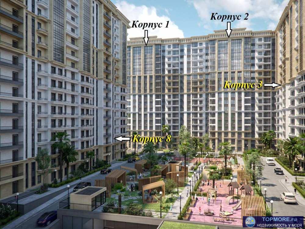 Квартира в новом доме в Завокзальном районе в центре Сочи- цена от инвестора - 