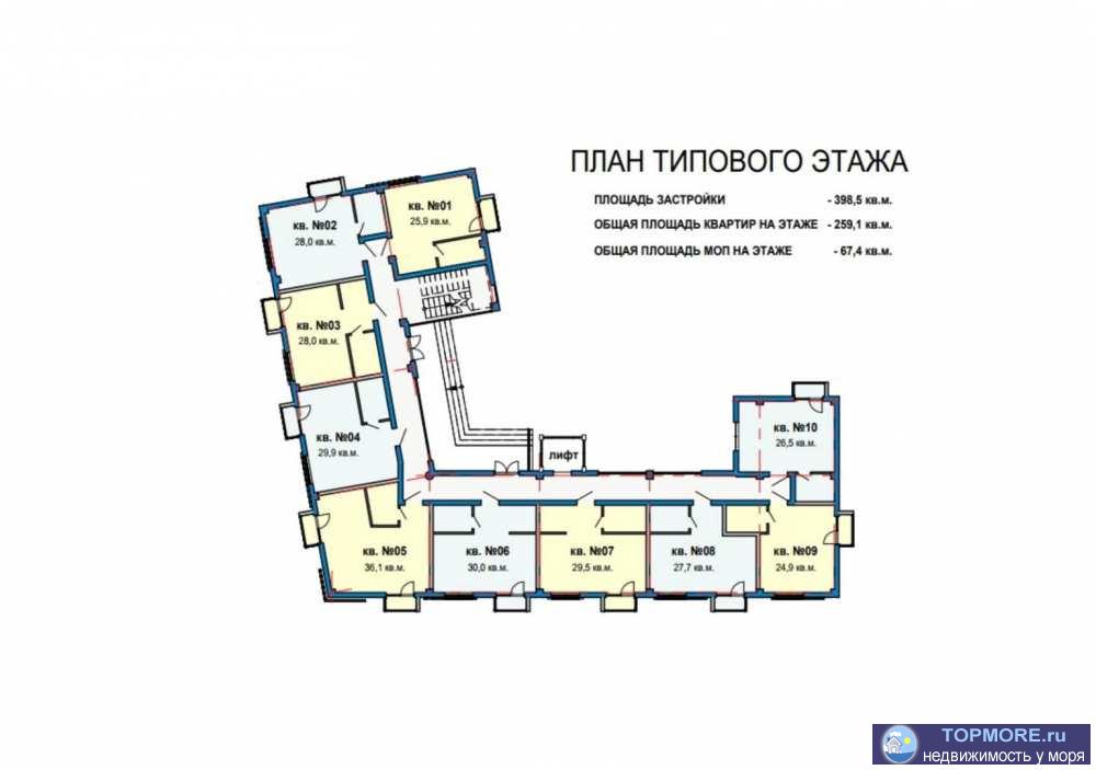 Жилой комплекс София находится в микрорайоне Соболевка и представляет собой 3-этажный дом комфорт-класса.Предлагаю к... - 2