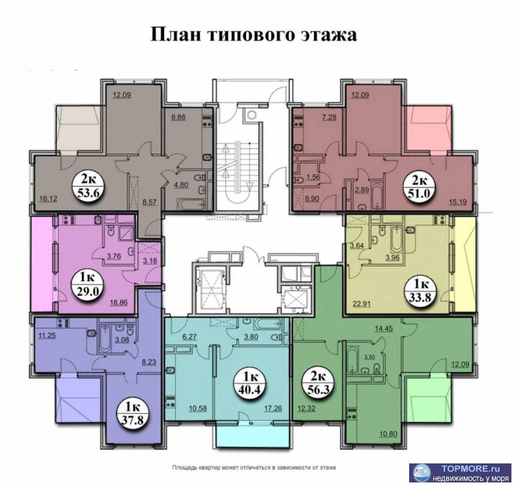 жк Три Капитана-комплекс с видом на море и горы.В шаговой доступности детсады,школы,поликлиника,магазины. Охраняемая... - 1