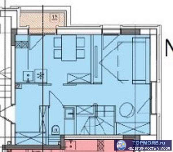Продается двух уровневая квартира комфорт плюс в районе Мамайка!Дом построен во французском стиле с отделкой...