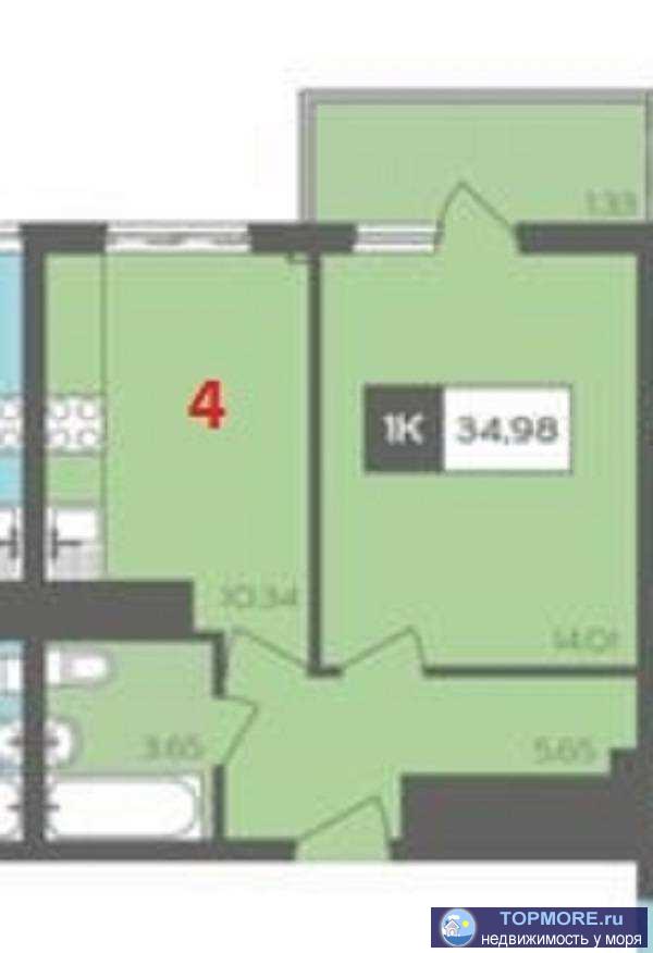 Квартира в сданом доме. Новый перспективный район с развитой инфраструктурой, идеальный вариант для семейного...