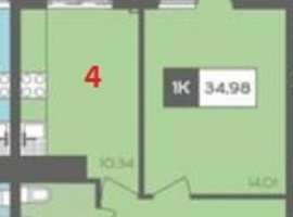 Квартира в сданом доме. Новый перспективный район с развитой...