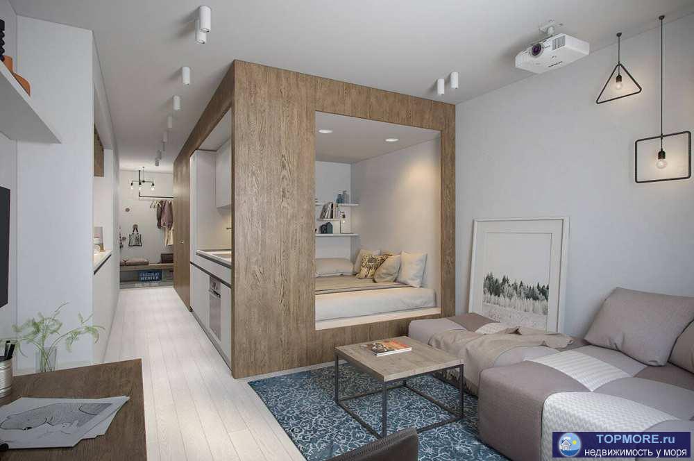 Продается уютная квартира в жк бизнес-класса с собственной закрытой территорией, парковкой, с шикарным видом на море...