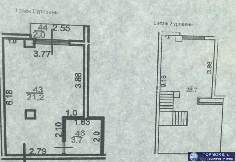 Лот № 111110. Предлагаем к продаже элитную квартиру в Сочи от инвестора. 2-уровневая квартира площадью 55,6 кв.м.... - 1