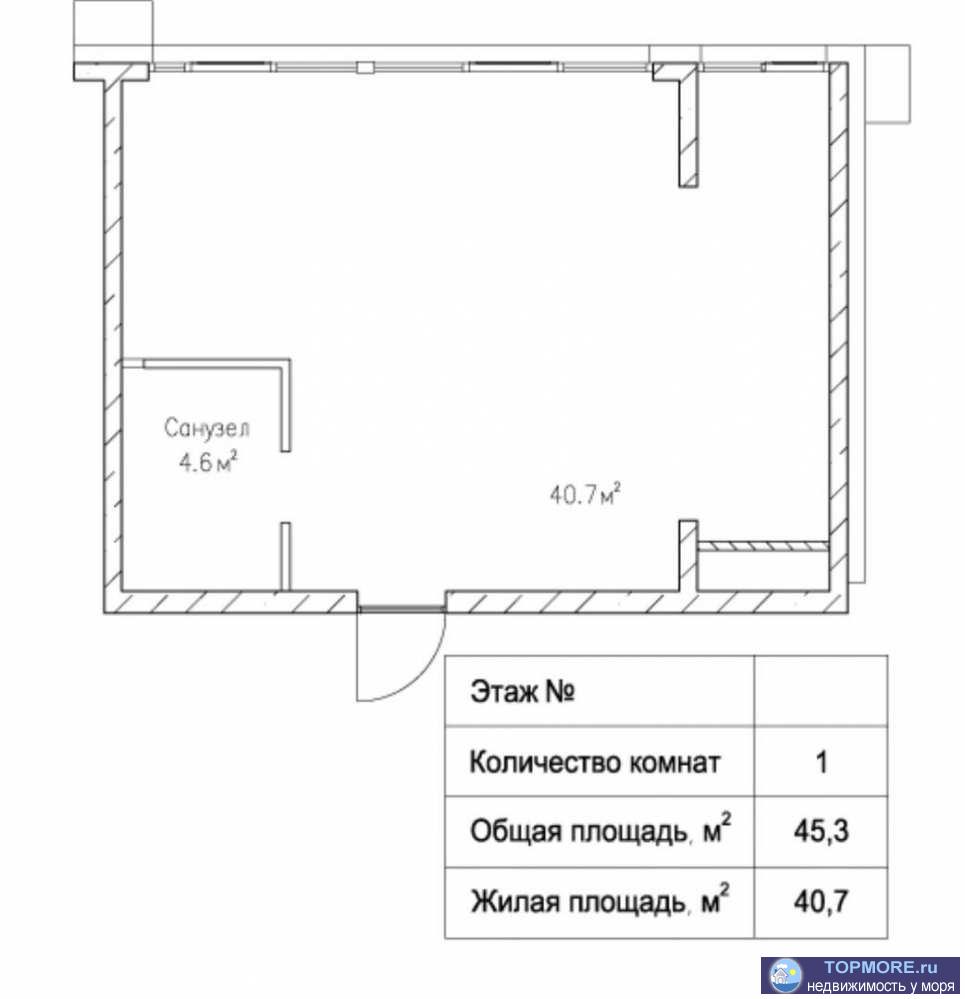 Срочная продажа двухкомнатной квартиры в жк Раз,Два,Три от инвестора!Такие планировки ,были проданы на старте... - 1