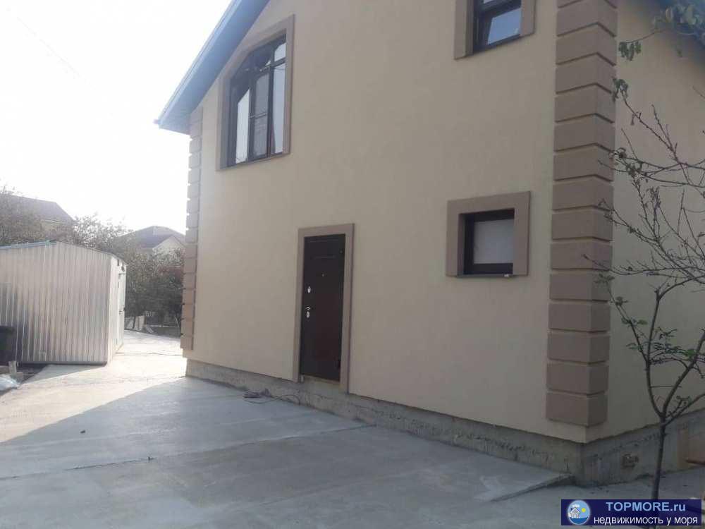 Новый двухэтажный дом 104м2 на участке 4 сотки в Черешне, Афонская ул, все коммуникации подключены, сваи, сейсмопояс,... - 1