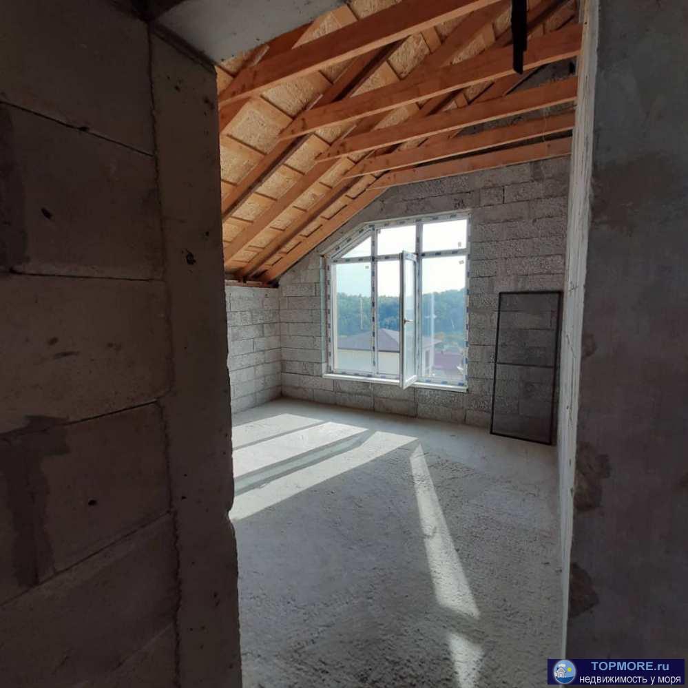 Новый двухэтажный дом 104м2 на участке 4 сотки в Черешне, Афонская ул, все коммуникации подключены, сваи, сейсмопояс,... - 2