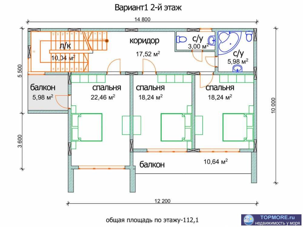 Лот № 127724. Двухэтажный коттедж – самый популярный формат домов. Благодаря свободным планировкам владельцы... - 2