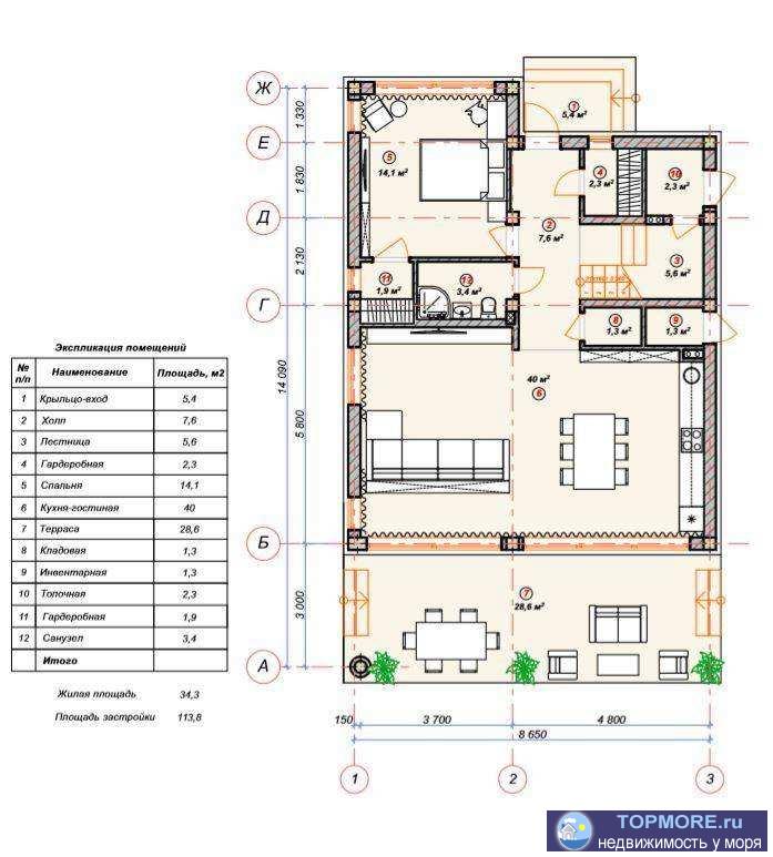 Продаю коттедж в закрытом коттеджном поселке в Адлере. Дом построен на ровной местности в окружении леса и нескольких... - 1