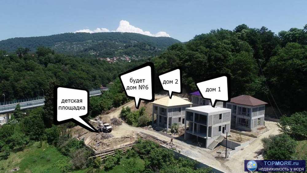 Поселок из шести домов, с закрытой придомовой территорией, выполненный в современном стиле, с витражным остелением.... - 1