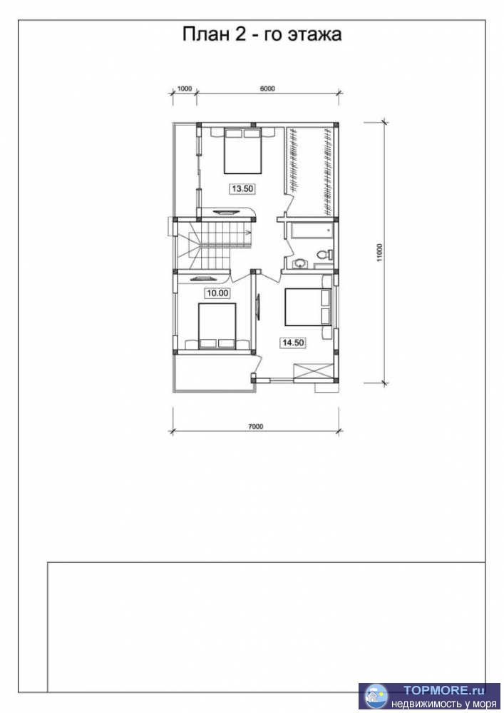 Продаётся дом 2-этажа 155 кв.м. 4 сотки земли, все коммуникации, без отделки. - 1