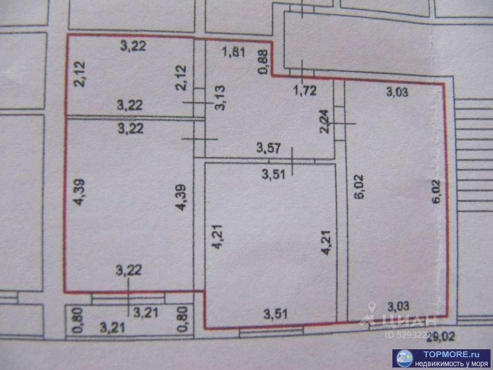 Крупногабаритная квартира в новом доме с автономным отоплением: две изолированные комнаты 14,7 кв.м. и 18,2 кв.м,... - 1