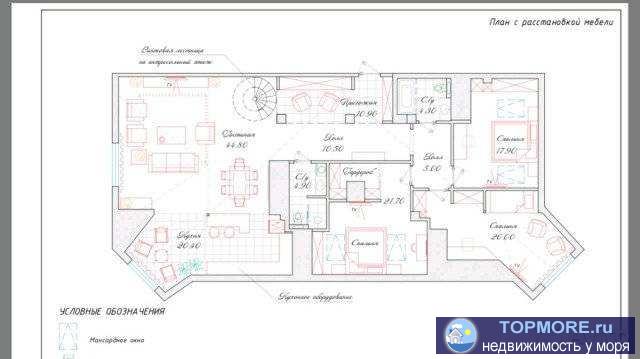 Квартира в новом жк Лазурный , с видом на море, расположена на мансардном этаже, огороженная территория , с квартирой...