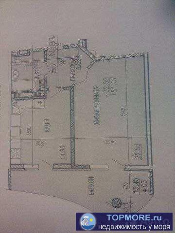  к квартиру в жк 'Пушкин' г.Геленджик во втором корпусе. Лоджия 13 кв.м. с прямым видом на море Состояние - после... - 1