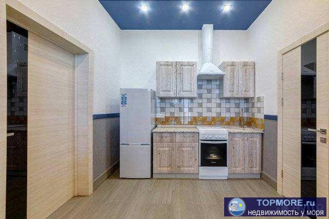 2-х комнатные апартаменты с персональным входом на первом этаже, с дизайнерским ремонтом, новой мебелью и техникой.... - 1