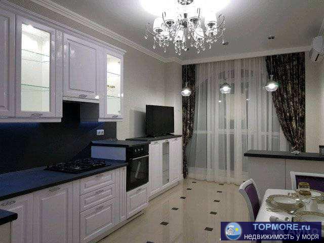 Продается евродвушка, распашонка.  В 350 метрах от пляжа Садов Морей. В квартире выполнен ремонт в стиле Неоклассики.... - 1