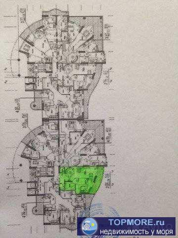 2-х комнатная квартира в современном комплексе элит-класса жк'Флагман'.Вид на море и бассейн.100 метров до набережной...