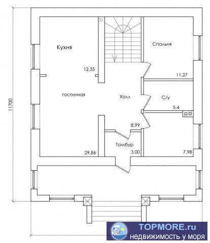Уютный двухэтажный дом в районе курорта Геленджик. Светлый и теплый. Фундамент, стены блок, утеплитель и... - 2