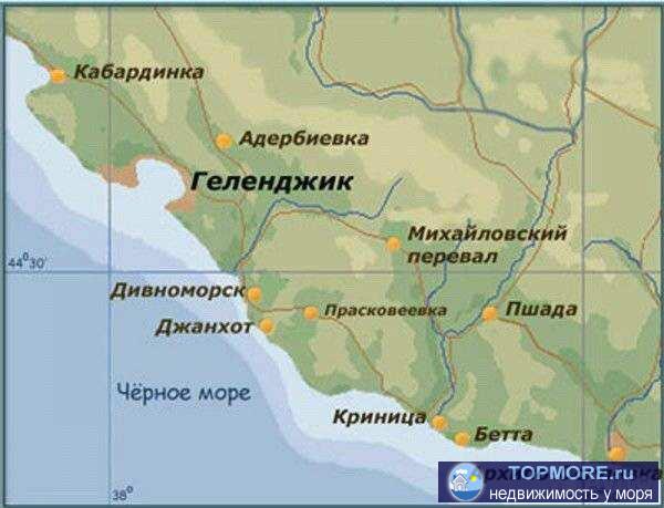 Продается участок в Геленджике от агенства, район Просковеевка, 10 соток, газ по границе участка, электроэнергия, на... - 1