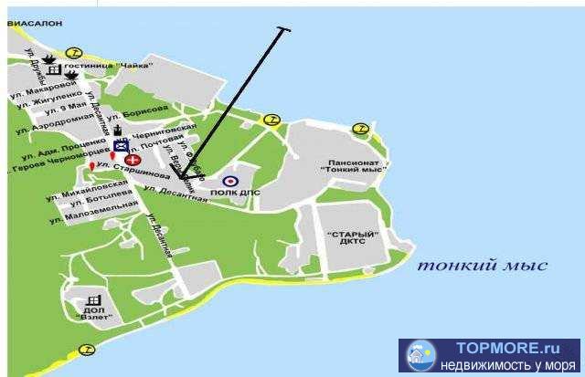 Продам земельный участок , имеются строения , жилой район , все коммуникации . Тонкий мыс 300м от моря. срочно. - 1