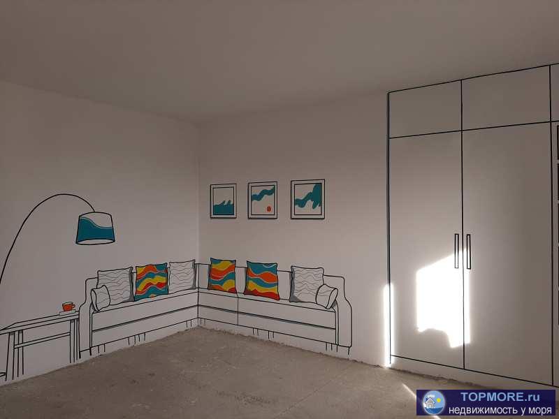 Продается квартира  в ЖК ' Фрукты', евро- 3 комнатная,планировка свободная черновая,вид море-горы-Олимп.парк....