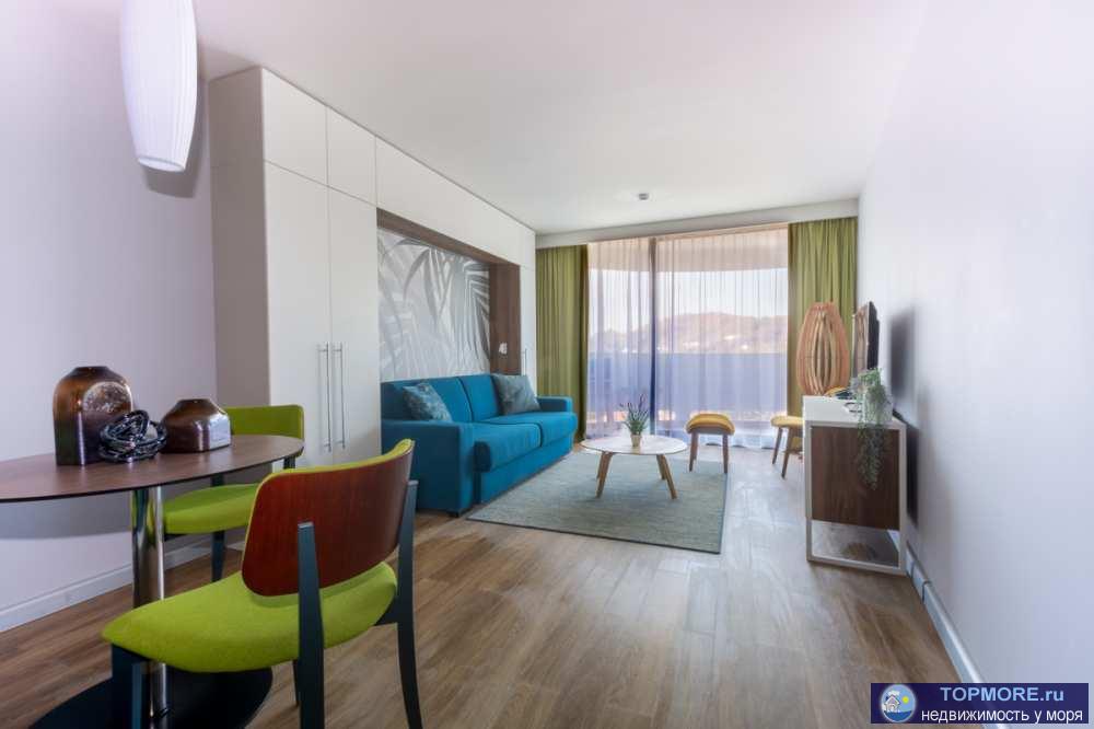 Апартамент в 4-х звездочном отеле под брендом международгого гостиничного оператора.  S - 26.4m, панорамное...