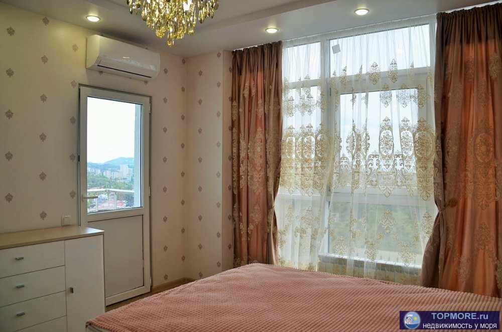 Прекрасная уютная квартира 56м в Сочи с панорамным видом. Сделан качественный ремонт, вся мебель, техника новое.