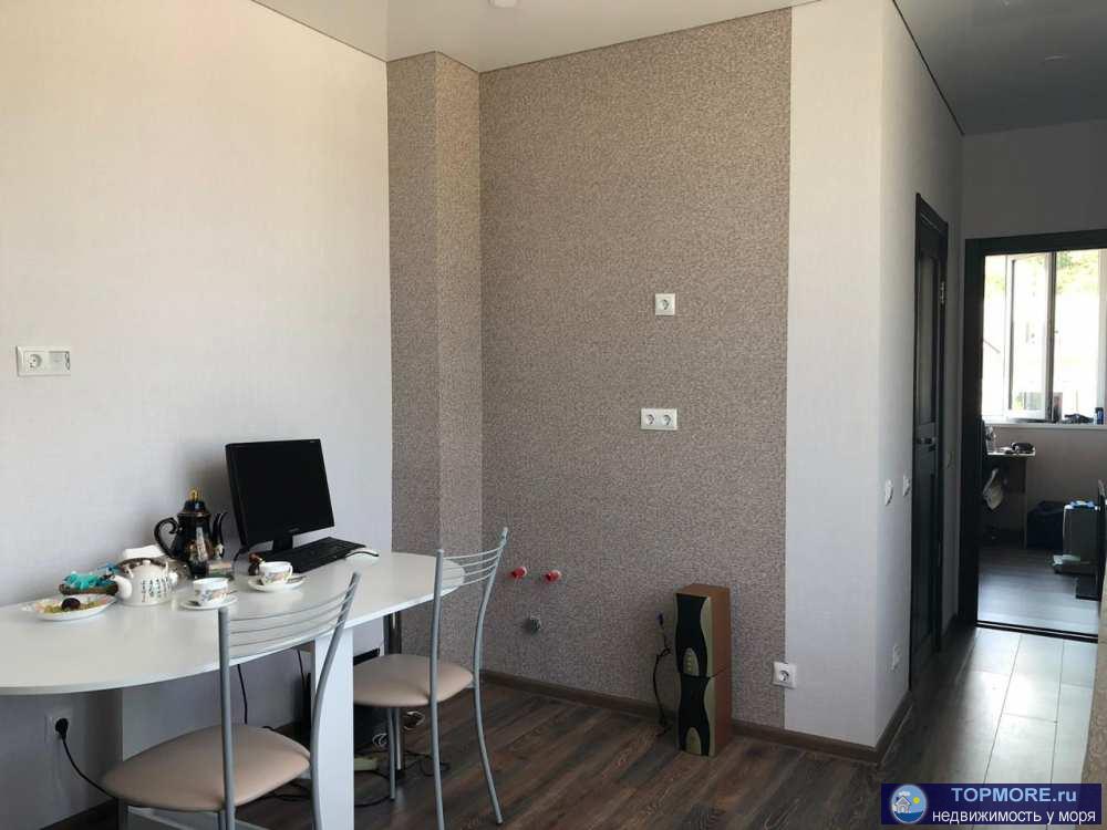 Студия 28.8 кв.м. на 4 этаже, с ремонтом и мебелью, санузел выделен, остаётся вся мебель и техника. Газа нет,...