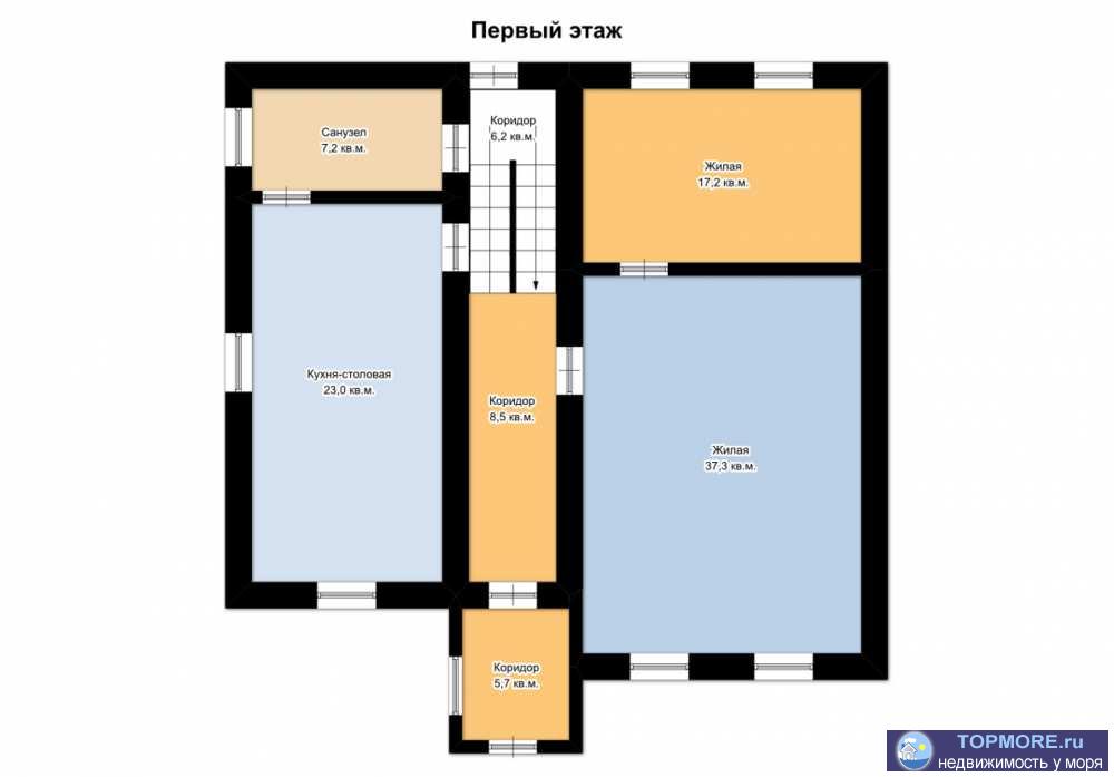 Продам дом 2 этажа, общей площадью 270 м2, в с. Лекарственное Симферопольского района. На первом этаже расположены 2...