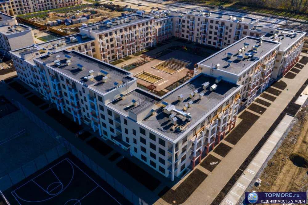 Двухкомнатная  квартира  с ремонтом в новом сданном жилом комплексе.  Большая кухня гостиная! Дом уже заселен.  Общая... - 1