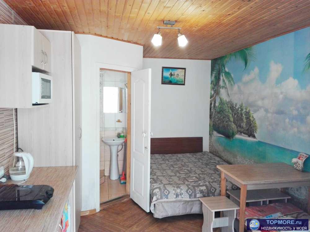 Домик студио в 350м от Золотого пляжа, 1 из лучших пляжей в Крыму. Большая 2 сп кровать и 1 сп., стиралка, кухонный... - 3