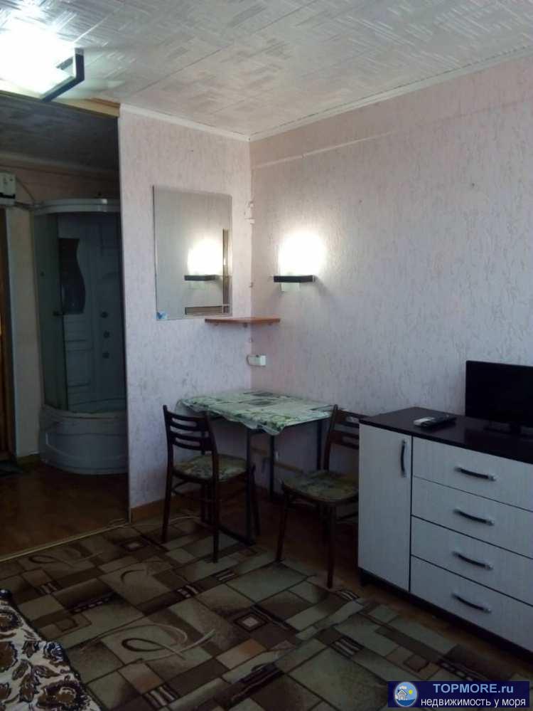 Малосемейка 18м2 на 4 этаже в районе Голубые Дали. Простой ремонт, душевая, комната с кухней и мебелью. Статус...