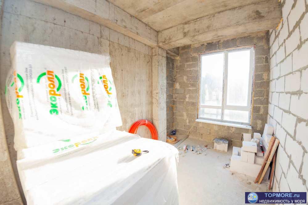 Продается однокомнатная квартира 38 кв.м. в посёлке Орел-Изумруд Адлеровского района. Квартира в черновой отделке... - 2