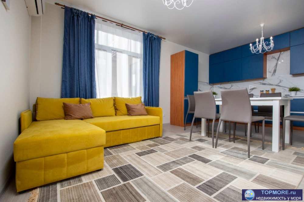 Двухкомнатная  квартира  с ремонтом в новом сданном ЖК.  Дом уже заселен.  Общая площадь - 56,5 м2. Планировка на 2... - 2