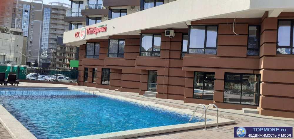 1-комнатная квартира на Мамайке в новом шикарном комплексе с бассейном! До моря 5 минут ходьбы. Звоните! - 2
