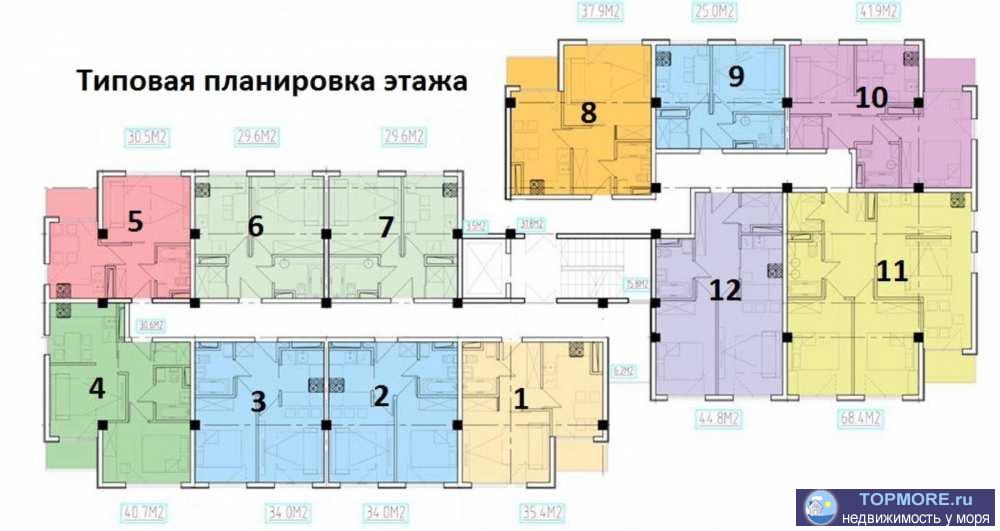 Продажа / Квартиры, Сочи, улица Гагарина, 24 500 000 р. Лот № 139187. Квартира находится в доме, расположенном в Заречном районе г. Сочи. Местность здесь ровная. Регулярно... - 2