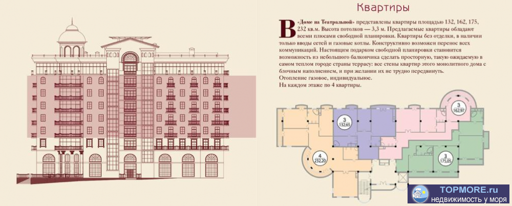 Лот № 138985.     жк Театральная 11 — элитный 9-ти этажный жилой комплекс возведен в историческом центре города, на...