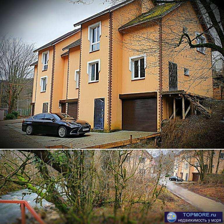 Продаются новые таунхаусы в Барановке г. Сочи. Свой участок земли, гараж, 2 этажа, все коммуникации подключены.